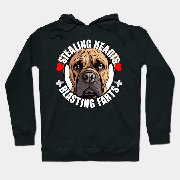 Funny Boerboel Stealing Hearts Blasting Farts Dog Cute Puppy Hoodie by Sports Stars ⭐⭐⭐⭐⭐